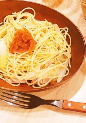 玉ねぎベーコンのさっぱり おろしパスタ-レシピのメイン写真
