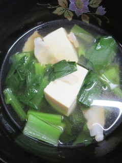 小松菜と豆腐の酢っきりスープ-レシピのメイン写真
