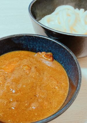 残ったカレーで♡濃厚魚粉カレーつけ麺-レシピのメイン写真