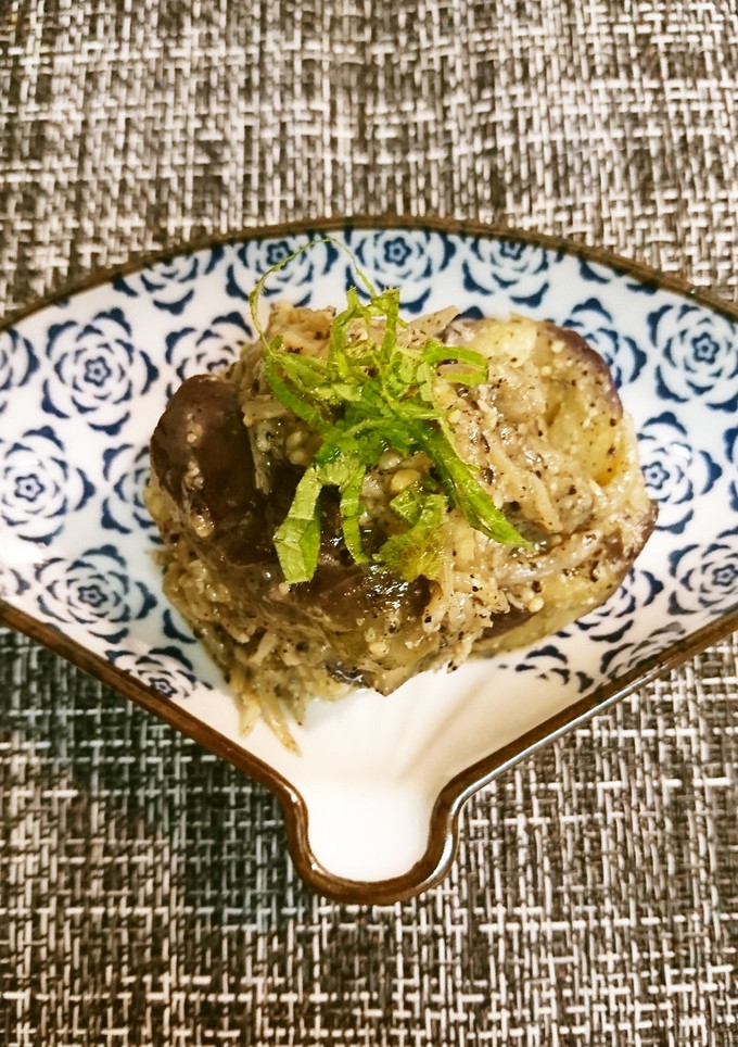 蒸し茄子のしらすゴマ味噌和え-レシピのメイン写真