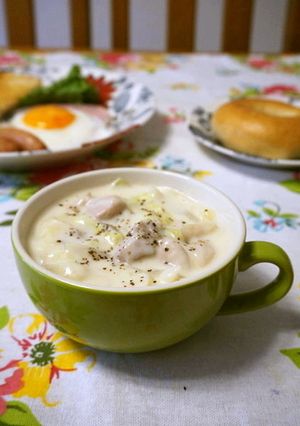 簡単☆白菜と鶏もも肉のクリーム煮-レシピのメイン写真