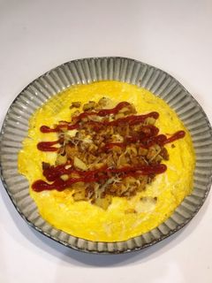ポテトとひき肉とチーズのオープンオムレツ-レシピのメイン写真