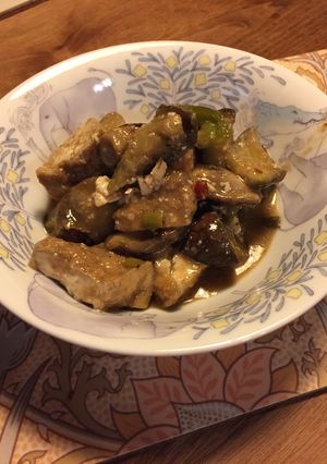 ナスとピーマンの味噌ゴマ炒め煮-レシピのメイン写真
