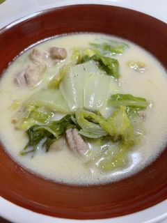 白菜と鶏肉の白味噌クリーム煮-レシピのメイン写真