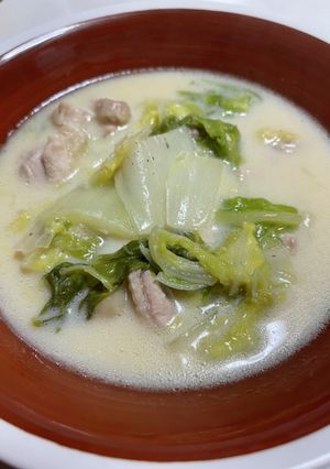 白菜と鶏肉の白味噌クリーム煮-レシピのメイン写真