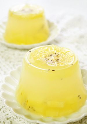 絶品！簡単！ゴールデンキウイ寒天ゼリー♪-レシピのメイン写真