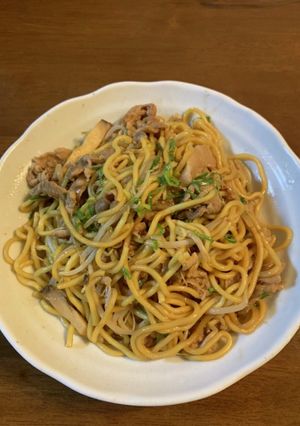肉たっぷり焼きそば（しょう油味）-レシピのメイン写真