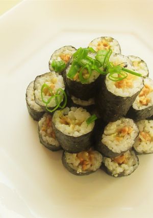〖 わさび納豆巻き 〗-レシピのメイン写真
