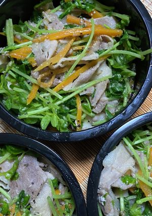 豚と豆苗の塩レモン丼-レシピのメイン写真