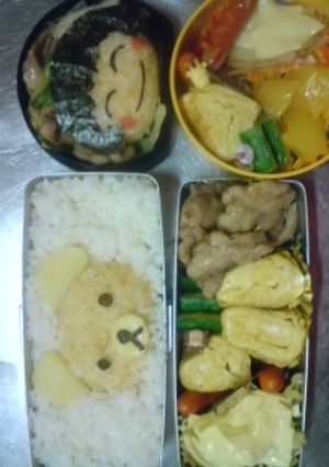 旦那と娘にダブルキャラ弁！-レシピのメイン写真