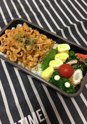 男子高校生弁当9/3ポークチャップ弁当-レシピのメイン写真