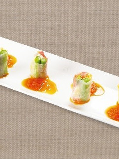 野菜の生春巻きin福島 梨酢ドレッシング-レシピのメイン写真