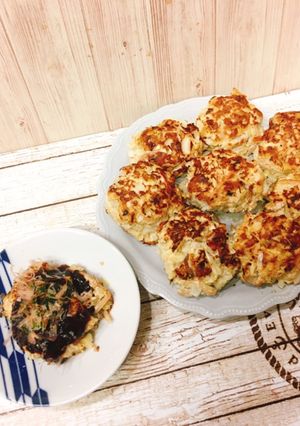 おからパウダーで作るヘルシーお好み焼き風-レシピのメイン写真