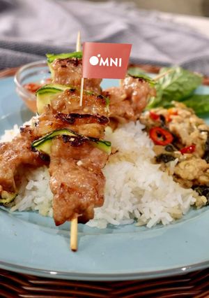OMNIミンチのタイ風串焼き-レシピのメイン写真