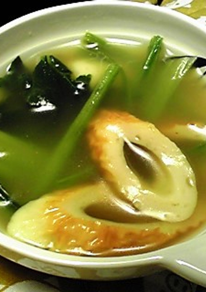 ★カレー風味❤ほうれん草＆ちくわスープ★-レシピのメイン写真