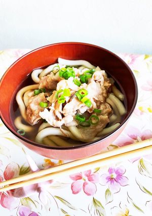 肉うどん-レシピのメイン写真