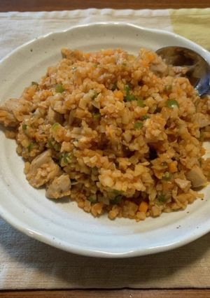 カリフラワーライスのチキンライス-レシピのメイン写真