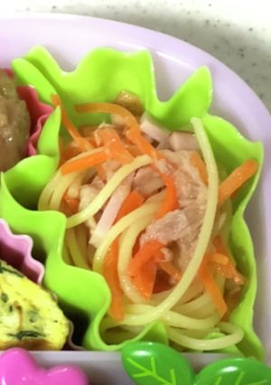 【お弁当】キャロットラペでサラスパ-レシピのメイン写真