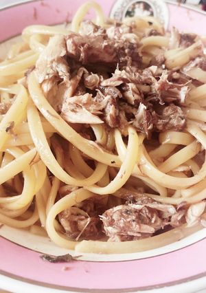 鯖缶パスタ-レシピのメイン写真