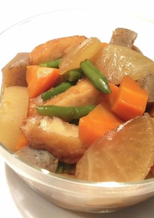 こんにゃくと根菜の煮物-レシピのメイン写真