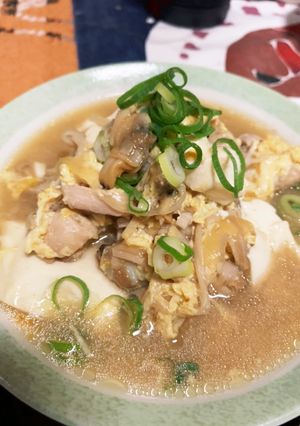 鶏とあさりと豆腐の卵とじ-レシピのメイン写真