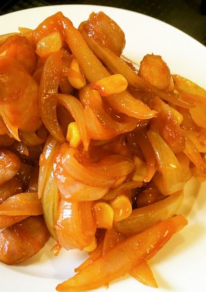 #たまねぎケチャップ醤油炒め【極】-レシピのメイン写真