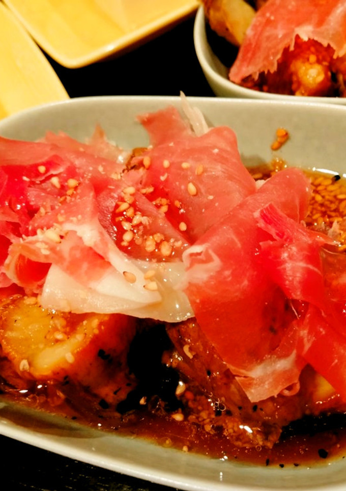 焼きナスの和風マリネと生ハム-レシピのメイン写真