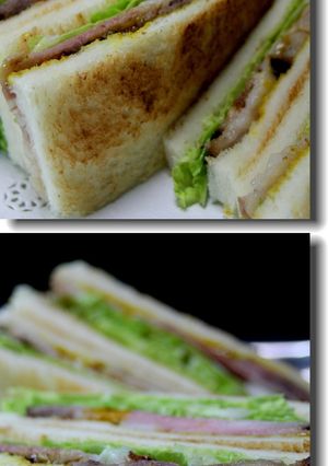 白菜と挟む味噌味ビーフサンド-レシピのメイン写真