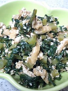 ✿大根の葉炒り豆腐✿-レシピのメイン写真