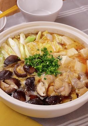鶏もも肉の親子鍋-レシピのメイン写真