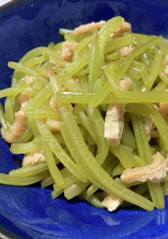 さつま芋の茎の炒め煮-レシピのメイン写真