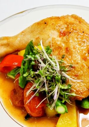 低温調理器レシピ☆骨付き鶏もも肉の照焼き-レシピのメイン写真