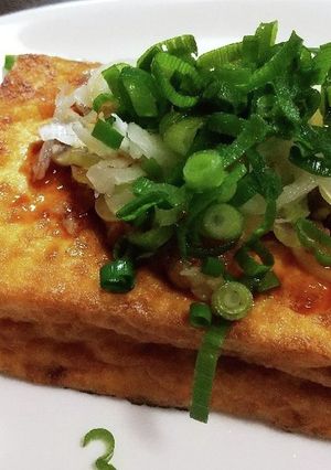 ドーンと焼き厚揚げ-レシピのメイン写真