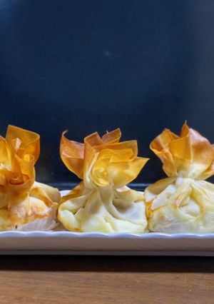 春巻きの皮でハムエッグ巾着-レシピのメイン写真