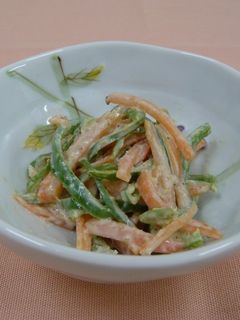 胡麻みそマヨネーズ和え(透析食)-レシピのメイン写真