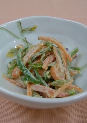 胡麻みそマヨネーズ和え（透析食）-レシピのメイン写真