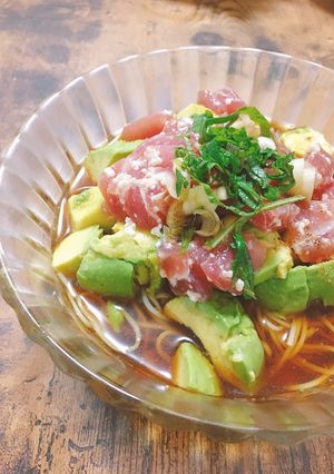 塩麹鮪とアボカドのコクうま冷麺-レシピのメイン写真