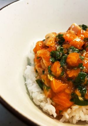 サーモンユッケ丼-レシピのメイン写真