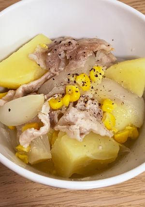 レンチンで簡単!塩バターの肉じゃが-レシピのメイン写真
