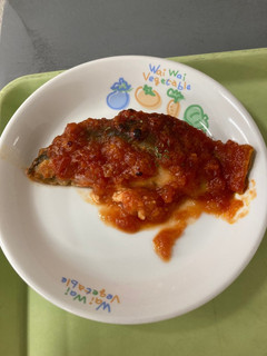 【保育園給食】あじのトマトチーズ焼き-レシピのメイン写真
