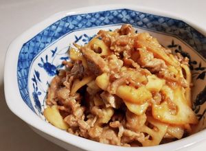 れんこん豚肉のニンニク味噌炒め☆簡単副菜-レシピのメイン写真