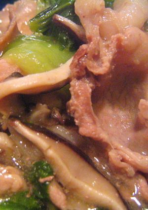 ■豚肉と青梗菜のオイスターソース炒め■-レシピのメイン写真