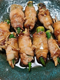 第2弾!オクラと新生姜の肉巻き&生姜たれ-レシピのメイン写真