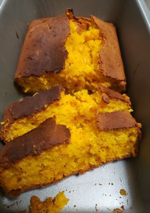 黄色いかぼちゃパウンドケーキ-レシピのメイン写真