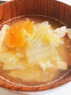 くずし豆腐のごまみそ汁-レシピのメイン写真