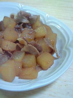 コロコロ大根と豚バラ肉の炒り煮-レシピのメイン写真