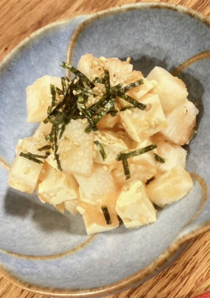 節約な一品☆長芋と豆腐の明太子和え-レシピのメイン写真