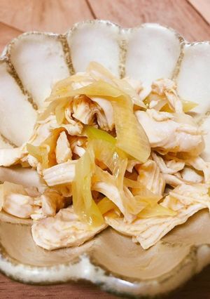 お酒に合う！鶏ささみとネギの旨辛和え-レシピのメイン写真