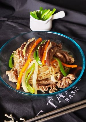 簡単材料～麺もちもちチャプチェ～自信作！-レシピのメイン写真
