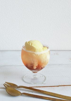 いちごの和ピクルスでクリームソーダ-レシピのメイン写真